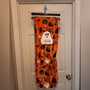 Velvet plush Halloween throw